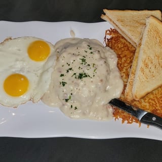 Chicken Fried Steak and Eggs